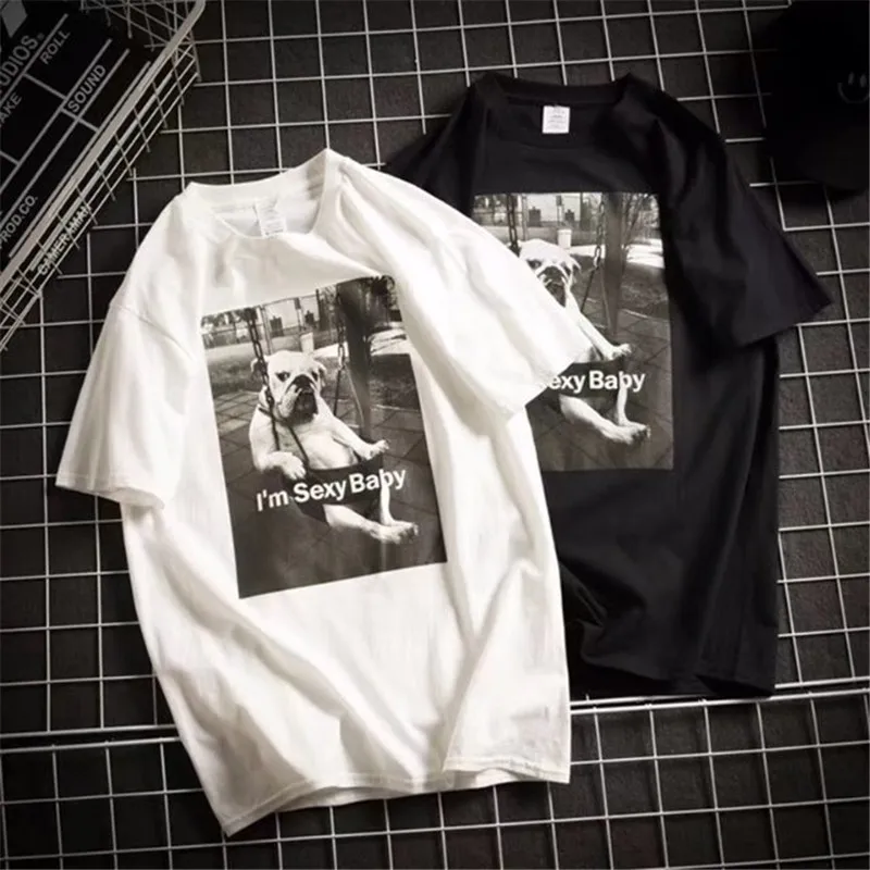 Hip Hop Fashion Harajuku Cartoon casual loose round neck t shirt men Korean Dog head Funny print T-shirt style tshirt WGTX157 R
Hip Hop Fashion Harajuku Cartoon casual loose round neck t shirt men Korean Dog head Funny print T-shirt style tshirt WGTX157 R
