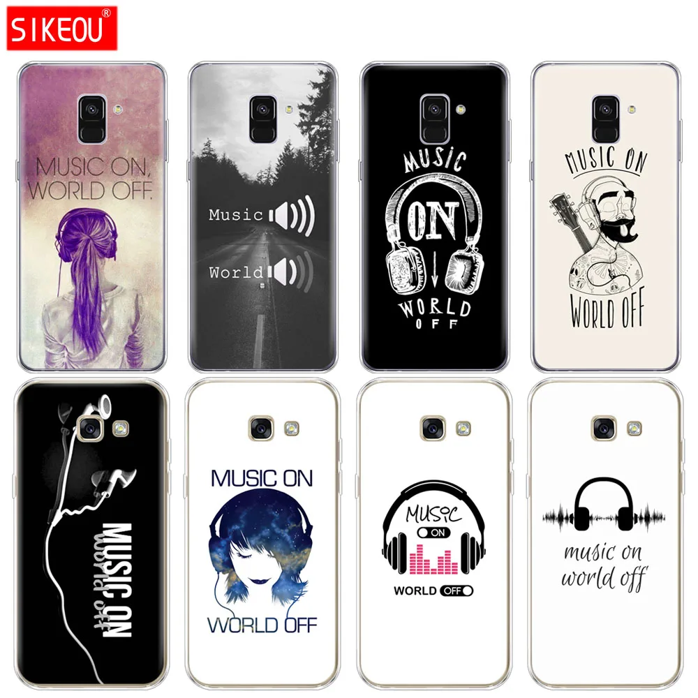 Silicone phone case cover for Samsung Galaxy A6 A8 2018 A3 A310 A5 A510 A7 2016 2017 music on world off Print
Silicone phone case cover for Samsung Galaxy A6 A8 2018 A3 A310 A5 A510 A7 2016 2017 music on world off Print