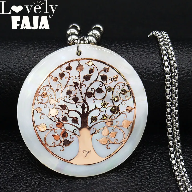 2019 Boho Tree of Life Stainless Steel Shell Necklaces Women Rosd Gold Color Long Choker Necklace Jewelry cadenas mujer N19210
2019 Boho Tree of Life Stainless Steel Shell Necklaces Women Rosd Gold Color Long Choker Necklace Jewelry cadenas mujer N19210