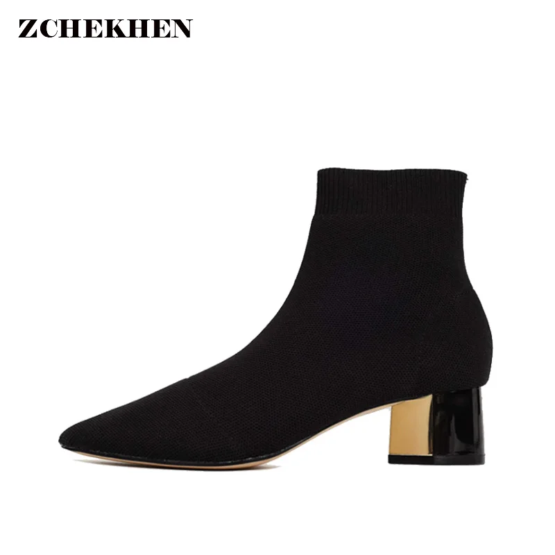 Fashion Kardashian Ankle Elastic Sock Boots silver Chunky med Heels Stretch Women Sexy Booties Pointed Toe Women Pumps Botas
Fashion Kardashian Ankle Elastic Sock Boots silver Chunky med Heels Stretch Women Sexy Booties Pointed Toe Women Pumps Botas
