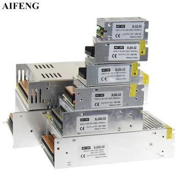 AIFENG DC 12V 1A 2A 3A 5A 10A 20A 30A 50A Lighting Transformers Led Driver Power Adapter For Led Strip Light Switch Power Supply
AIFENG DC 12V 1A 2A 3A 5A 10A 20A 30A 50A Lighting Transformers Led Driver Power Adapter For Led Strip Light Switch Power Supply