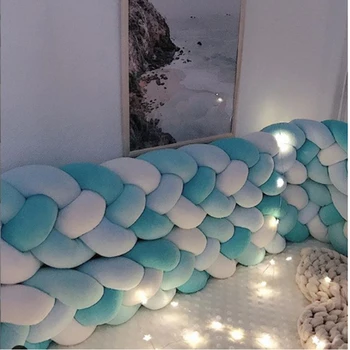 Four-color Baby Knot Bed 2.2M Baby Handmade Nodic Knot Newborn Bed Bumper Tour De Lit Bebe Tresse Baby Bed Bumper Knot Crib
Four-color Baby Knot Bed 2.2M Baby Handmade Nodic Knot Newborn Bed Bumper Tour De Lit Bebe Tresse Baby Bed Bumper Knot Crib