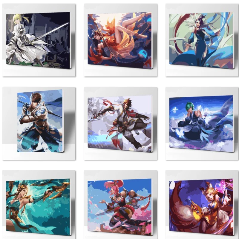 Game characters DIY Painting By Numbers Modern Wall Art Hand-painted Oil Painting On Canvas For Home Decor
Game characters DIY Painting By Numbers Modern Wall Art Hand-painted Oil Painting On Canvas For Home Decor