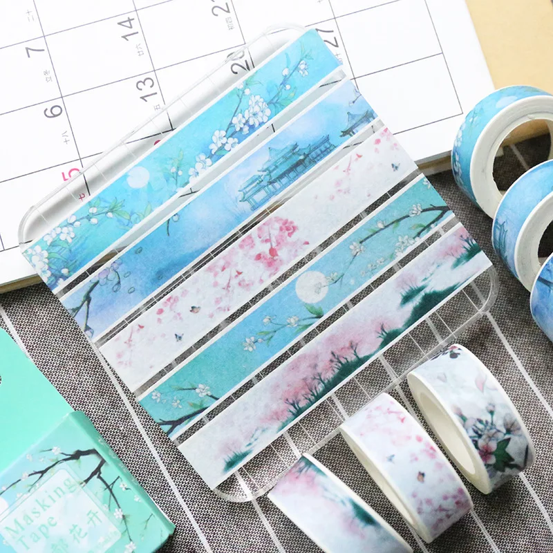 Moon Decorative Washi Tape cute 15mm*7m Flower Masking Tape Hand-painted DIY decorative Sticker School Supplies
Moon Decorative Washi Tape cute 15mm*7m Flower Masking Tape Hand-painted DIY decorative Sticker School Supplies