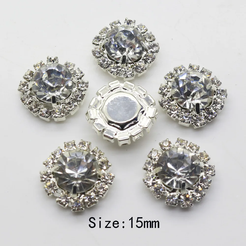 Wholesale 50pc stunning clear Rhinestone Buttons DIY Jewelry Accessory Wedding Party decoration hair flower center scrapbooking
Wholesale 50pc stunning clear Rhinestone Buttons DIY Jewelry Accessory Wedding Party decoration hair flower center scrapbooking