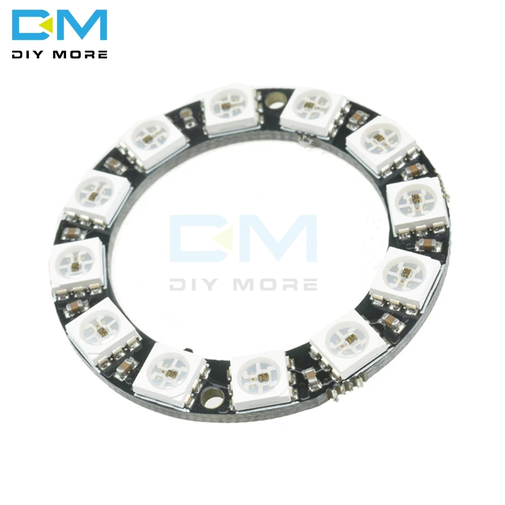 RGB LED Ring 12 Bits WS2812 WS2812B 5050 RGB LED Spot Integrated Driver Control Serial Module For Arduino I2C Controller
RGB LED Ring 12 Bits WS2812 WS2812B 5050 RGB LED Spot Integrated Driver Control Serial Module For Arduino I2C Controller