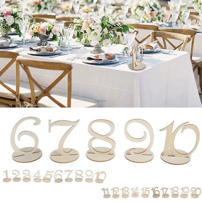 OOTDTY 1-10/11-20 Wooden Table Numbers Set with Base Birthday Wedding Party Decor Gifts
OOTDTY 1-10/11-20 Wooden Table Numbers Set with Base Birthday Wedding Party Decor Gifts