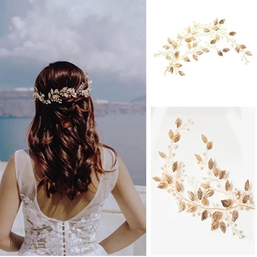 Elegant Tiara Hairwear Silver Pearl Headband Crystal Hair Jewelry Wedding Accessories Romantic Bridal Head Chain Headdress | Украшения и