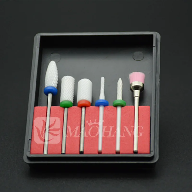 High quality 6pcs/set white Ceramic Nail Bit For Nail Art Electric Nail Drill Manicure Machine Nail Tools
High quality 6pcs/set white Ceramic Nail Bit For Nail Art Electric Nail Drill Manicure Machine Nail Tools
