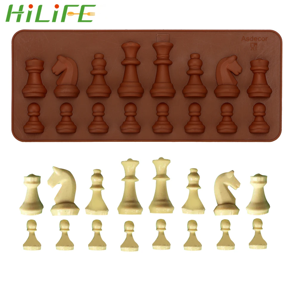 HILIFE Silicone Chess Shaped Ice Sugar Cake Mould Tray DIY Bakeware Chocolate Mold Decoration Tools Kitchen Accessories
HILIFE Silicone Chess Shaped Ice Sugar Cake Mould Tray DIY Bakeware Chocolate Mold Decoration Tools Kitchen Accessories