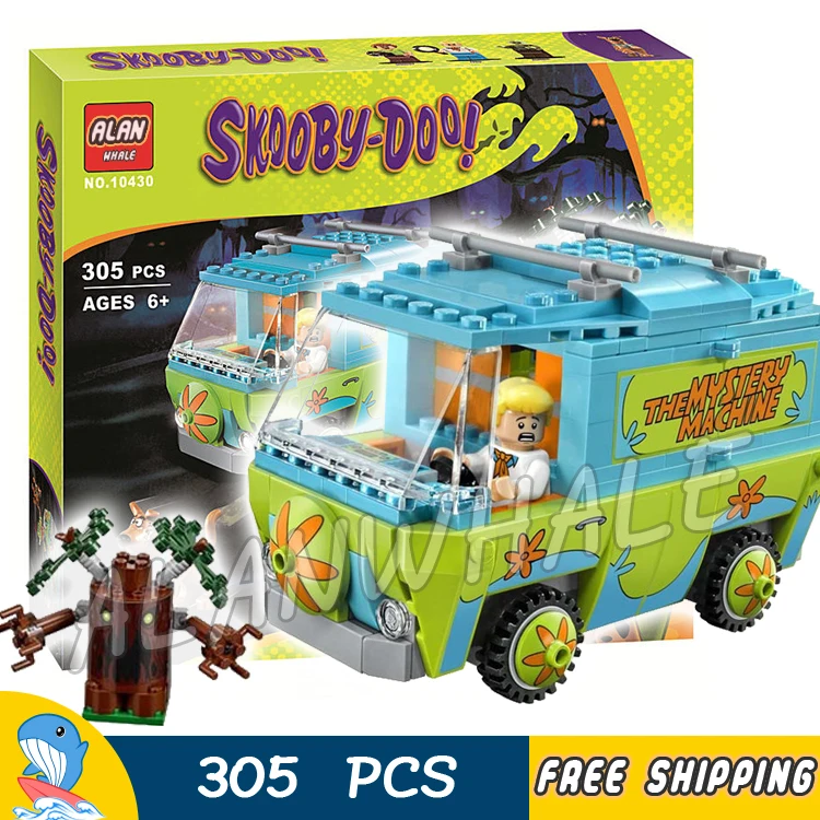 

305pcs Bela 10430 The Mystery Machine Scooby Doo Fred Shaggy Zombie Zeke toys Model Building Blocks Bricks Compatible with Lego