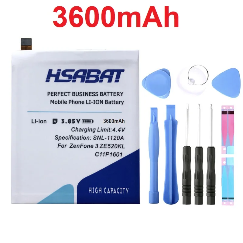 HSABAT 100% New 3600mAh C11P1601 Battery for ASUS ZENFONE 3 ZENFONE3 ZE520KL Z017DA For ZenFone live ZB501KL A007
HSABAT 100% New 3600mAh C11P1601 Battery for ASUS ZENFONE 3 ZENFONE3 ZE520KL Z017DA For ZenFone live ZB501KL A007