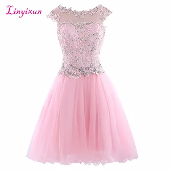 Linyixun Real Photo Exquisite Short Cocktail Dresses Lace vestido de festa Scalloped Neck Cap Sleeves Chiffon Homecoming Gowns
Linyixun Real Photo Exquisite Short Cocktail Dresses Lace vestido de festa Scalloped Neck Cap Sleeves Chiffon Homecoming Gowns