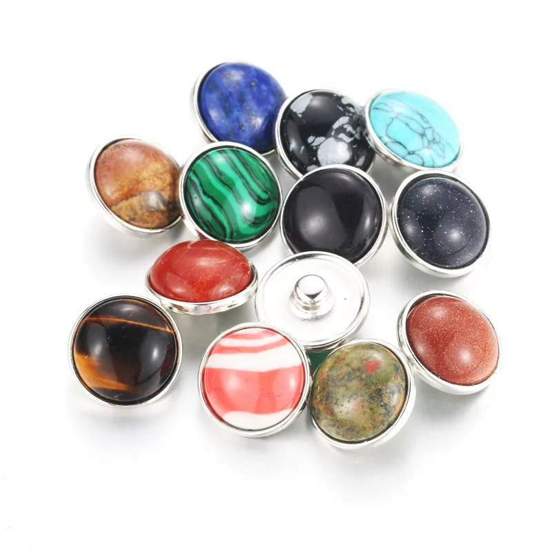 10Pcs Mixed 18MM 20MM Natural Stone Snaps Buttons Random Fit DIY Snaps Bracelets Beads Accessories wholesale Charm Women 050403
10Pcs Mixed 18MM 20MM Natural Stone Snaps Buttons Random Fit DIY Snaps Bracelets Beads Accessories wholesale Charm Women 050403