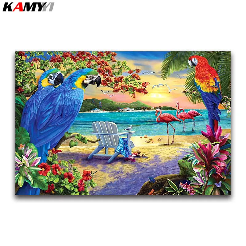parrot 5D DIY Diamond embroidery Flamingo Full square Diamond mosaic Beach flower round Diamond painting Cross stitch sea bird
parrot 5D DIY Diamond embroidery Flamingo Full square Diamond mosaic Beach flower round Diamond painting Cross stitch sea bird