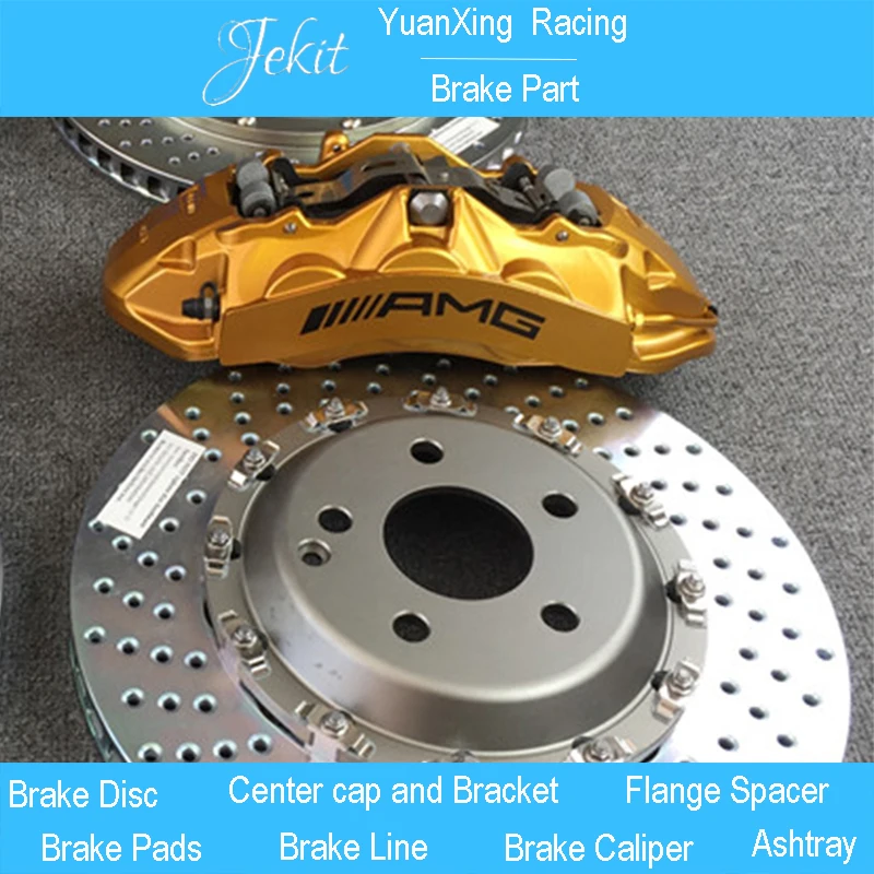 Car modified Jekit Brake system AMG 6p Caliper with 380*32mm brake disc for Mercedes CLS-500 W219 front brake system
Car modified Jekit Brake system AMG 6p Caliper with 380*32mm brake disc for Mercedes CLS-500 W219 front brake system