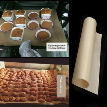 5pcs 60*40cm Reusable Baking Mat High Temperature Resistant Teflon Pastry Sheet Oiled Baking Paper Heat Resistant Non-stick Pad
5pcs 60*40cm Reusable Baking Mat High Temperature Resistant Teflon Pastry Sheet Oiled Baking Paper Heat Resistant Non-stick Pad