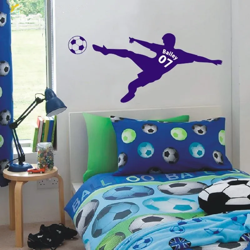 Football Soccer Ball Personalized Name & Number Vinyl Wall Wall Decal Poster Wall Art Children Wall Sticker Kids Room Decor
Football Soccer Ball Personalized Name & Number Vinyl Wall Wall Decal Poster Wall Art Children Wall Sticker Kids Room Decor