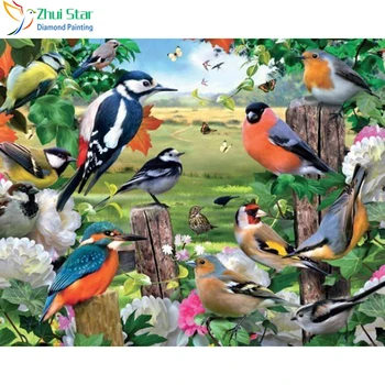 Zhui Star 5D DIY Full Square drill Diamond Painting Embroidery Birds in the forest Cross Stitch Rhinestone Mosaic home decor
Zhui Star 5D DIY Full Square drill Diamond Painting Embroidery Birds in the forest Cross Stitch Rhinestone Mosaic home decor