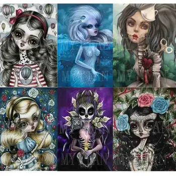 2019 Full Square/Round Drill 5D DIY Diamond Painting "Skull girl animal" Embroidery Cartoon Cross Stitch Mosaic Home Decor Gift
2019 Full Square/Round Drill 5D DIY Diamond Painting "Skull girl animal" Embroidery Cartoon Cross Stitch Mosaic Home Decor Gift