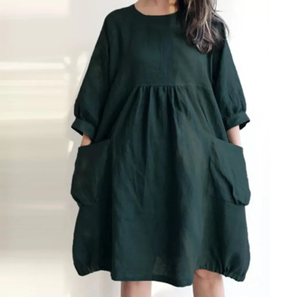 dress summer women large the size Long Sleeve Kaftan Baggy Cotton Linen Casual Tunic women dress 2019 summer#G35
dress summer women large the size Long Sleeve Kaftan Baggy Cotton Linen Casual Tunic women dress 2019 summer#G35