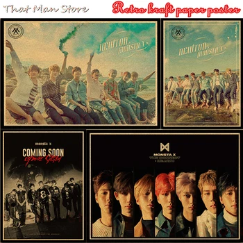 Monsta X Posters K-POP Wall Stickers Kraft paper Prints High Definition Home Decoration Home Art Brand No frame
Monsta X Posters K-POP Wall Stickers Kraft paper Prints High Definition Home Decoration Home Art Brand No frame