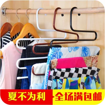 Multi-layer hanger magic pants tieyi slip-resistant clip wardrobe storage racks scarf rack
Multi-layer hanger magic pants tieyi slip-resistant clip wardrobe storage racks scarf rack