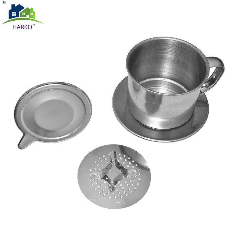 HARKO.1set Portable Stainless Steel Coffee Drip Filter Coffee Maker Infuser Vietnam Style Coffee Mug Cup Strainer Coffee Tools
HARKO.1set Portable Stainless Steel Coffee Drip Filter Coffee Maker Infuser Vietnam Style Coffee Mug Cup Strainer Coffee Tools