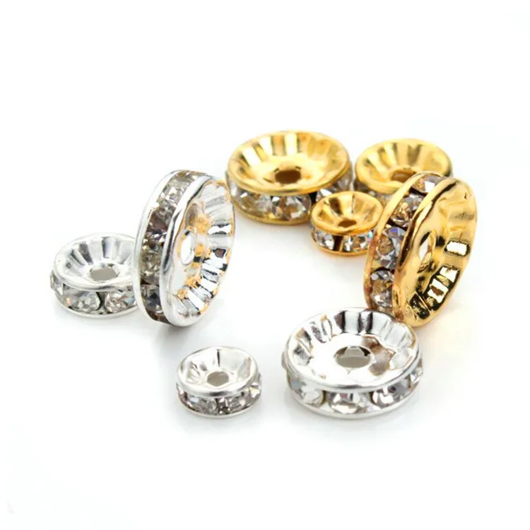 100PCS circle Inlaid Rhinestone separate beads for making bracelet necklace DIY Jewelry Accessories
100PCS circle Inlaid Rhinestone separate beads for making bracelet necklace DIY Jewelry Accessories