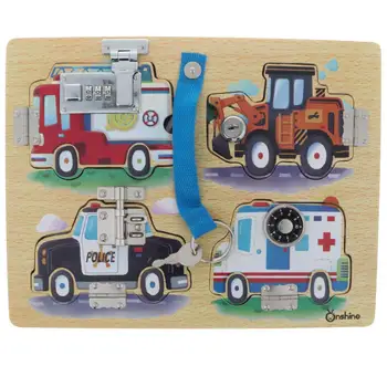 Wooden Lock Board Puzzle Hand-eye Coordination Montessori Early Learning Educational Toys Birthday Gift for Children Kids
Wooden Lock Board Puzzle Hand-eye Coordination Montessori Early Learning Educational Toys Birthday Gift for Children Kids