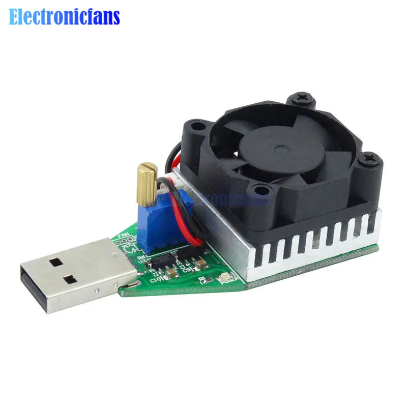 15W Electronic Test Load resistor USB Interface Battery Discharge Capacity Tester With Fan Adjustable Current Module DC 3V-21V
15W Electronic Test Load resistor USB Interface Battery Discharge Capacity Tester With Fan Adjustable Current Module DC 3V-21V
