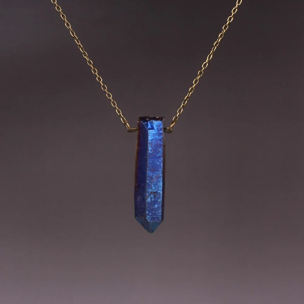 2017 Vintage Gold-color Handmade Multicolor Wire Drill Hole Strong Quartz Pendant Necklace Irregular Natural Stone Necklaces
2017 Vintage Gold-color Handmade Multicolor Wire Drill Hole Strong Quartz Pendant Necklace Irregular Natural Stone Necklaces