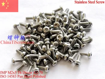 Stainless Steel Screws M2x5 ISO 14583 Pan Head Torx T6 Driver A2-70 Polished ROHS 100 pcs
Stainless Steel Screws M2x5 ISO 14583 Pan Head Torx T6 Driver A2-70 Polished ROHS 100 pcs