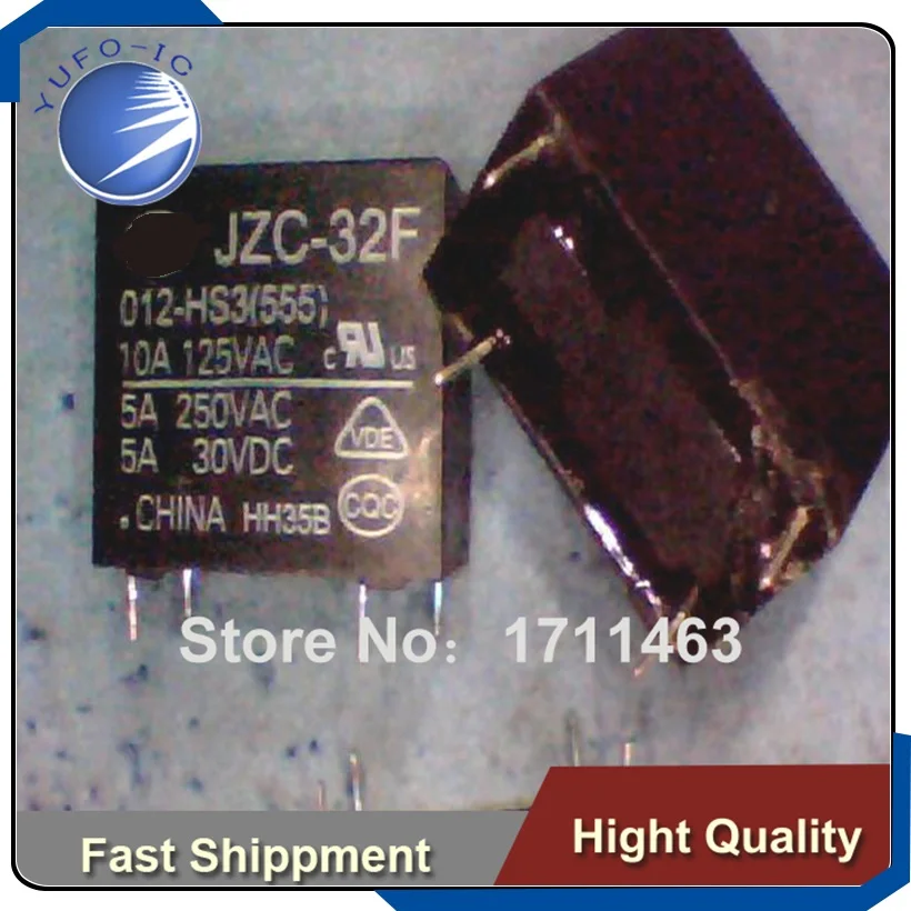 Бесплатная доставка 20 шт. б/у реле Ранд 012-HS3 (555) разборка 32F-1A YF0923 | Обустройство