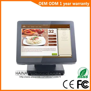 HAINA TOUCH 15 inch Metal System Software for Restaurant POS Machine All in one PC
