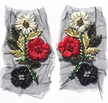 14CM Handmade 3D Flower Beaded Patch Embroidered Patches Applique Vintage Embroidered Fabric for Dress T-shirt Sew On DIY DHL
14CM Handmade 3D Flower Beaded Patch Embroidered Patches Applique Vintage Embroidered Fabric for Dress T-shirt Sew On DIY DHL