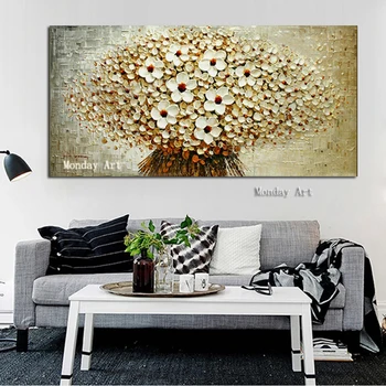 New handmade large Modern Canvas on Oil Painting 3D Palette knife Tree Flowers Paintings Home Decor living room Wall Art Picture
New handmade large Modern Canvas on Oil Painting 3D Palette knife Tree Flowers Paintings Home Decor living room Wall Art Picture