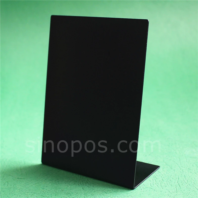 Black Steel L-shaped Chalk Board A4 A5 A6, angled L display vertical sign slanted stand desk table counter metal message poster
Black Steel L-shaped Chalk Board A4 A5 A6, angled L display vertical sign slanted stand desk table counter metal message poster