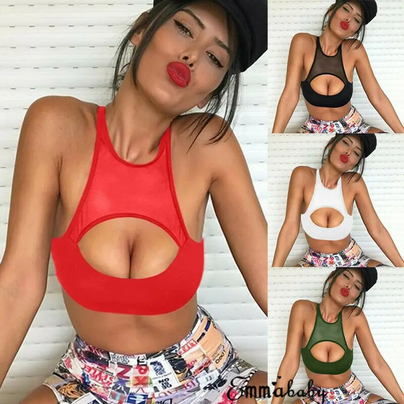 Sexy Summer New Casual Women Solid O Neck Hollow Mesh Patchwork Short Tank Tops Bustier Bra Vest Crop Top Bralette Plus Size 3XL
Sexy Summer New Casual Women Solid O Neck Hollow Mesh Patchwork Short Tank Tops Bustier Bra Vest Crop Top Bralette Plus Size 3XL