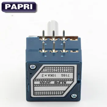PAPRI 1PCS JAPAN ALPS RK27 2*10K Stereo Volume Control Potentiometer Round Shaft 6MM LOG For HiFi Audio Tube Amplifier
PAPRI 1PCS JAPAN ALPS RK27 2*10K Stereo Volume Control Potentiometer Round Shaft 6MM LOG For HiFi Audio Tube Amplifier