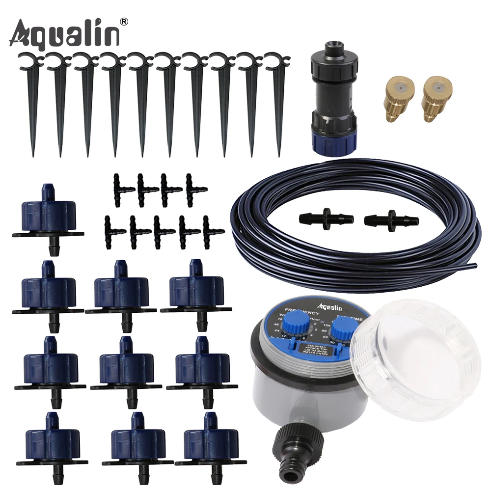 10m Automatic Micro Drip Irrigation System Garden Dripper Set Watering Kits with Pressure Reducing Valve#21025WA
10m Automatic Micro Drip Irrigation System Garden Dripper Set Watering Kits with Pressure Reducing Valve#21025WA