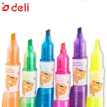 Deli Highlighter Ink Marker Colored Pen Bright Color Graffiti Pen 6pcs Mixed Color Markers Creative Office & School Supplies
Deli Highlighter Ink Marker Colored Pen Bright Color Graffiti Pen 6pcs Mixed Color Markers Creative Office & School Supplies