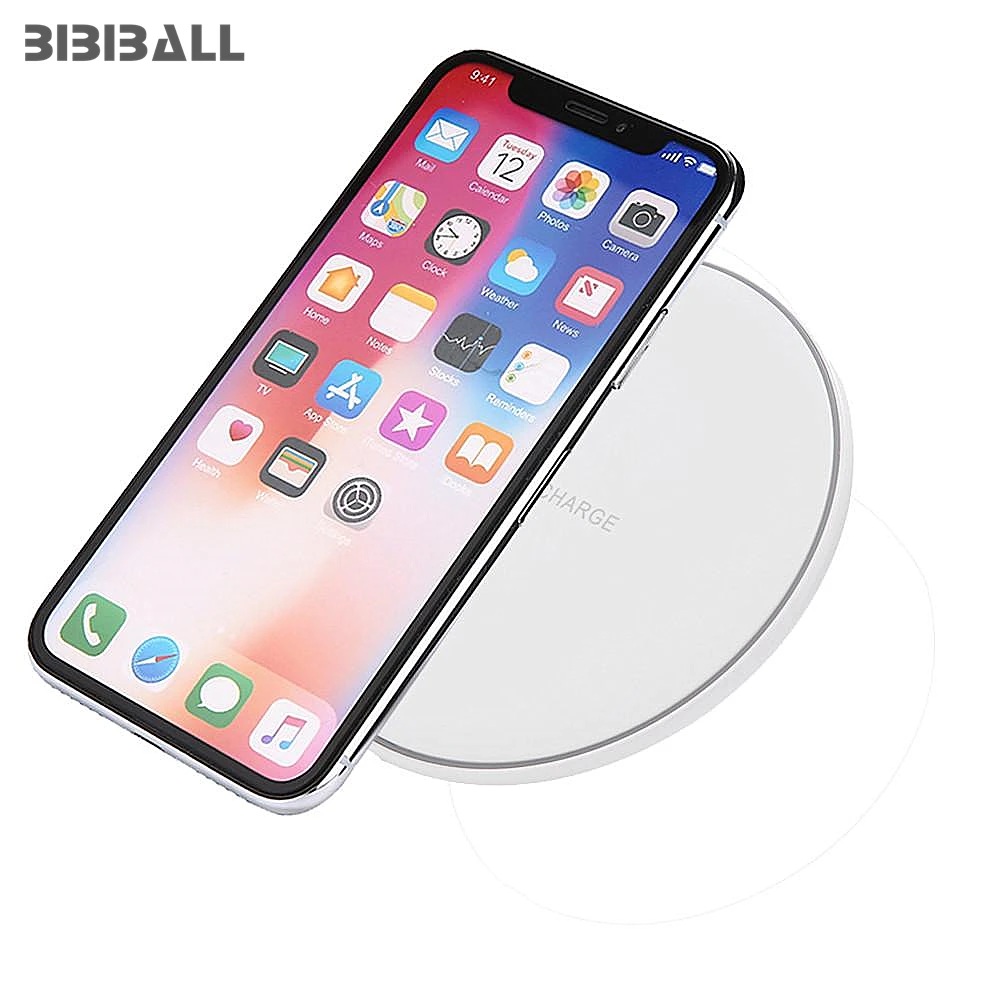 

Qi Wireless Charger for iPhone X 8 XS Max XR 10W Fast Charging Pad Dock For Samsung S10 S9 S8 Plus S7 Note 9 8 A40 A70 A80 A50