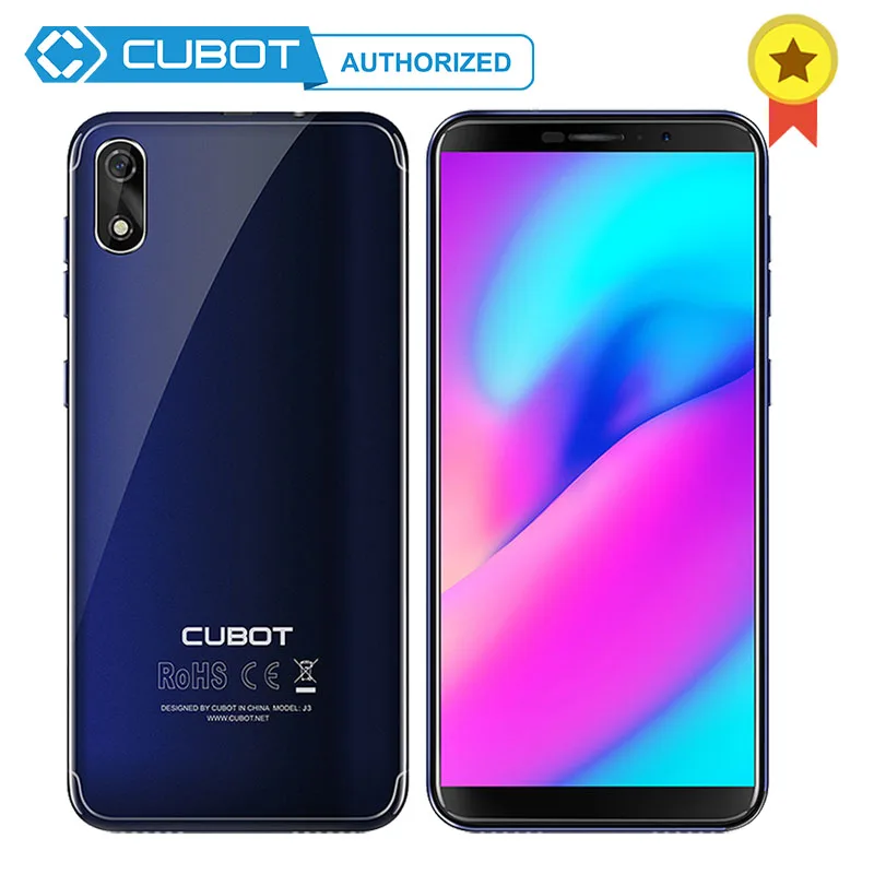 

Cubot J3 MT6580 5.0 Inch 18:9 Full big display Face ID Quad Core Android Go 1GB RAM 16GB ROM Mobile Cell Smartphone 2000mAh 3G