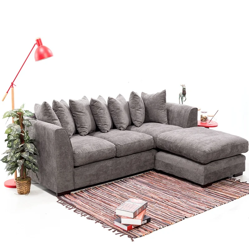 Image Corner Sofa Right and Left Chenille Fabric Sofa Set Washable Cover Living Room Furniture HOT SALE