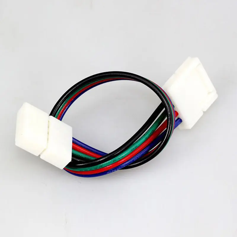 4 Pin 10mm LED RGB Strip Connector For SMD 5050 RGB LED Strip Light Solderless PCB Board with Two Female Connect Cable Connector
4 Pin 10mm LED RGB Strip Connector For SMD 5050 RGB LED Strip Light Solderless PCB Board with Two Female Connect Cable Connector