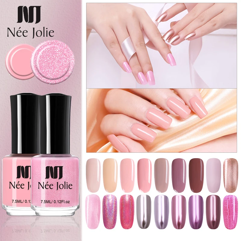 NEE JOLIE Pink Series Nail Polish Fast Dry 3.5ml 7.5ml Holographic Matte Glitter Mirror Effect Nail Art Polish 18 Colors
NEE JOLIE Pink Series Nail Polish Fast Dry 3.5ml 7.5ml Holographic Matte Glitter Mirror Effect Nail Art Polish 18 Colors