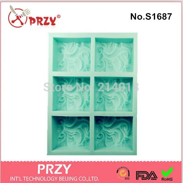 Wholesales 6Hole clouds soap mold Silicone Cake pan Chocolate Soap Pudding hansmade soap mold waves for free shipping
Wholesales 6Hole clouds soap mold Silicone Cake pan Chocolate Soap Pudding hansmade soap mold waves for free shipping