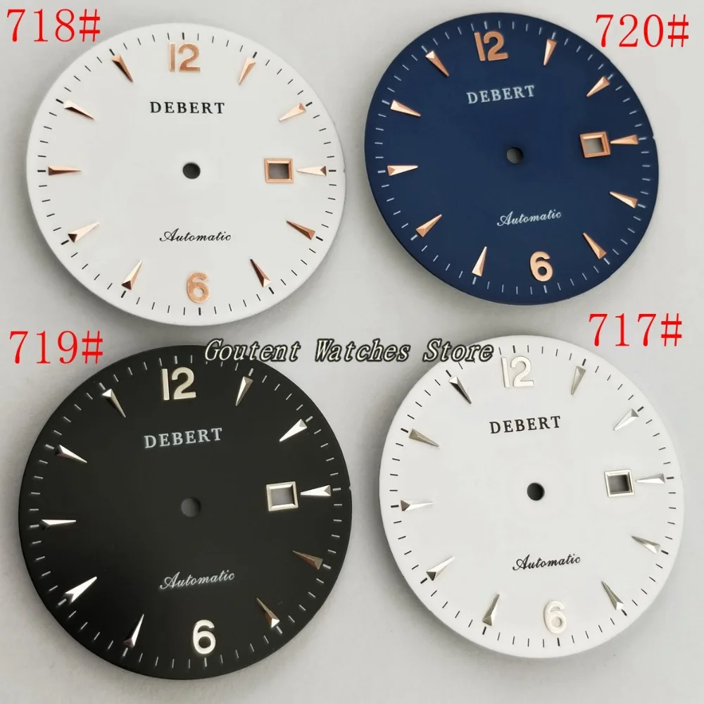 36.3mm Debert Watch Dial Kit Miyota 8205/8215/821A, Mingzhu/DG2813/3804 Movement Wristwatch Faces
36.3mm Debert Watch Dial Kit Miyota 8205/8215/821A, Mingzhu/DG2813/3804 Movement Wristwatch Faces