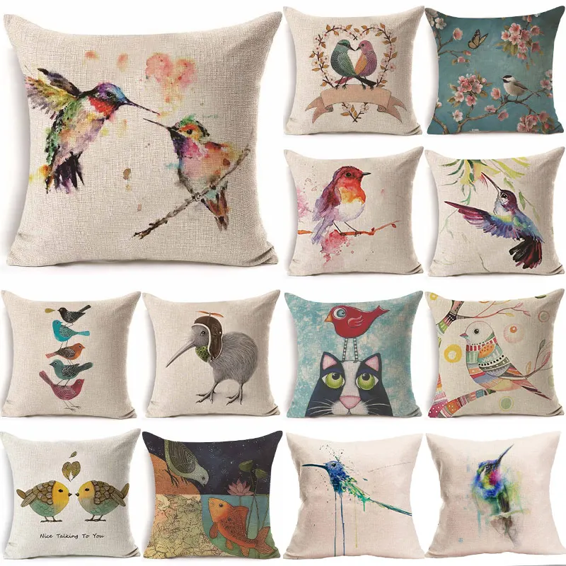 1Pcs 43*43cm Bird Branch Pattern Cotton Linen Throw Pillow Cushion Cover Car Home Sofa Decorative Pillowcase funda cojin 40218
1Pcs 43*43cm Bird Branch Pattern Cotton Linen Throw Pillow Cushion Cover Car Home Sofa Decorative Pillowcase funda cojin 40218